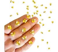 UPCSKDA 200PCS Mini Resin Animals Miniature Bees Little Figures for DIY Craft Micro Landscape Fairy Garden Aquarium Dollhouse Potted Plant Decoration (Bees)