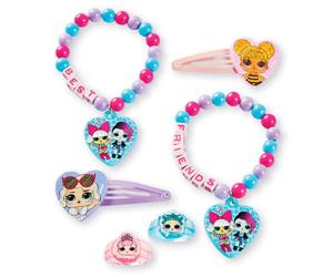 UPD L.O.L Surprise! Best Friends Accessory Set- Bracelets Snap Clips & Rings LOL Medium Multicolor