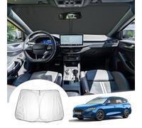 [Update] GAFAT Compatible with Ford Focus MK4 ST Line 2018-2024 2025 Sunshade Cover Front Window, Sun Protector Windscreen Inside, Parasol Sun Visor, Cooling, UV Protection, Focus MK4 Accessories