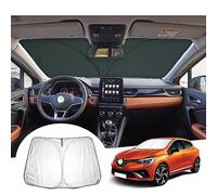 [Update] GAFAT Compatible with Renault Clio 5 V 2020-2025 2026 Sunshade, Sun Protector Front Windscreen Inside, Clio 5 RS Line/E-Tech Hybrid Accessories Parasol Sun Visor, UV Protection, UPF 50+