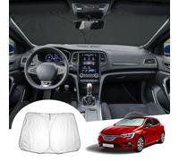 [Update] GAFAT Compatible with Renault Megane 4 IV GT RS 2016-2024 2025 Sunshade, Sun Protector Front Windscreen Inside, Megane IV Accessories Parasol Sun Visor Cooling UV Protection, UPF 50+
