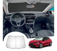 [Update] GAFAT Compatible with Vauxhall Corsa F Corsa-e 2020-2025 2026 Sunshade Front Inside, Facelift Corsa F Accessories Windscreen Parasol Sun Visor Sun Protector, Cooling, UV Protection, UPF 50+