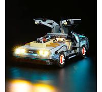 Update Version 10300 LED Lighting Set Compatible with Lego Time Machine - Back to the Future Creator Building Blocks Model, Light Kit for Back to The Future Time Machine (Not Model)