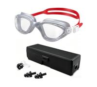 Updated Anti-Fog Swimming Goggles Adults Providing UV Protection and Secure fit Ensuring a Leak-free Swim Experience Suitable for Both Men and Women Black Swimming glasses