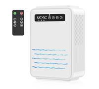 Updated Dehumidifier (Remote control) for Bedroom, 2.8L Water Tank,75m² Quiet Small Dehumidifiers for Basement Home Bathroom with Auto Shut Off, 7 Colors LED Light, White