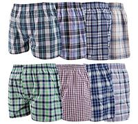Updated: F & S LTD 3/6/12 Pairs Mens Executive Cotton Woven Boxer Shorts in Big Sizes Small to 5XL (6, 5XL 50-52 inch Waist)