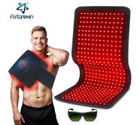 Updated Red Light Therapy Heating Pad for Body Infrared Light Device Cushion Mat Waist Back Shoulder Muscle Pain Relief Relax US plug