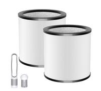 Updated TP01 Filter, 360 Glass HEPA Filter Replacement for Dyson Air Purifier Pure Cool Link TP01 TP02 TP03 AM11 Tower Fan, Pure Cool Me BP01 Personal Purifying Fan, Compare to 968126-03,2 Pack,Black