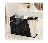 Updated Trapezoidal Reception Desk with Front Counter 79.8 cm Receptionist Table for Office and Business Use Modern Design Professional Workspace Furniture