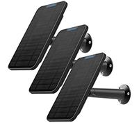 [Updated Version] 4W Solar Panel Charging Compatible with Eufycam 2C/2C Pro/2/2 Pro / E20 / E40 / E, with 13.1ft Waterproof Charging Cable, IP65 Weatherproof,Includes Secure Wall Mount (Black)