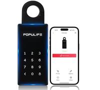 【Updated Version】 Populife Smart Key Lock Box for Outside, Wireless Lock Box for House Key, Hide a Key Outdoor, Electronic Digital Lockbox for Realtor Airbnb Smart Bluetooth Lockbox, Work Offline