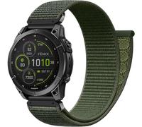 Upeak 22mm QuickFit Watch Strap Compatible with Garmin Fenix 7 Strap/7 Pro/6/6 Pro Strap/Fenix 8 47mm5/5 Plus, Nylon Sport Band for Garmin Epix Gen 2/Forerunner 965/Instinct 2, Army Green