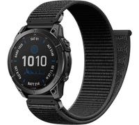 Upeak 22mm QuickFit Watch Straps Compatible with Garmin Fenix 7 Strap/7 Pro/6/6 Pro Strap/Fenix 8 47mm5/5 Plus, Nylon Sport Band for Garmin Epix Gen 2/Forerunner 965/Instinct 2, Black