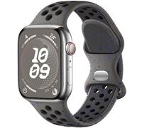 Upeak Sport Strap Compatible with Apple Watch Strap 40mm 41mm 38mm, Breathable Recycled Silicone Colorful Flakes Band, for iWatch Strap Ultra 2 SE Series 9 8 7 6 5 4 3 2 1, S, Olive Grey/Dark Taupe
