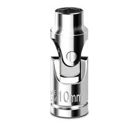 Upenjok 3/8" Drive 10mm Universal Joint Socket, 6 Point, Mirror Finish, Cr-V Steel