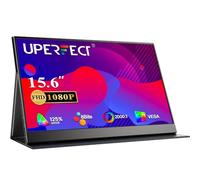 UPERFECT 15.6" Portable Monitor, 125% sRGB Metal Backplate 2000:1 CR 1080P USB-C Mini HDMI External Travel Second Screen w/VESA/Smart Cover, Compatible with Laptop/PC/Phone/Tablet/Mac/PS5/XBOX/Game