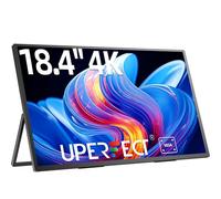 UPERFECT 18.4" 4K Portable Monitor QHD 3840 * 2160 Matte Screen w/Adjustable Kickstand & VESA, USB C Travel Monitor, Narrow Edge 100% sRGB Display for PC, Laptops, Gaming Consoles, Phones