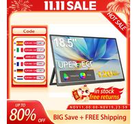 UPERFECT 18.5 Inch Computer Gaming Display Portable Monitor 120HZ IPS Laptop HDMI USB C External Screen With VESA Adjust Stand