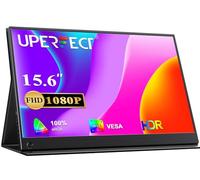 UPERFECT Portable Monitor 15.6 Inch FHD 1080P Matte IPS Screen with HDMI Type-C Standard, VESA Compatible, Second Display for Laptop/PC/Phone/Switch/Xbo, with Smart Cover