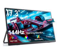 UPERFECT Portable Monitor 17 Inch 144 Hz, Portable Monitor Mobile Display with 1920 x 1080 Full HD IPS Screen HDMI 2 USB C for PC Mobile Phone Laptop PS4/5 Switch Xbox, VESA Compatible
