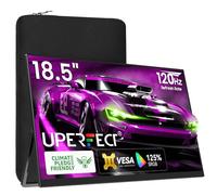 UPERFECT Portable Monitor 18.5 inch 120HZ 125% sRGB 1080P w/VESA & Stand, Large Portable Monitor FreeSync IPS HDR Gaming Display, HDMI USB C Travel Second Screen for Laptop MacBook