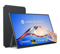UPERFECT Portable Monitor Touchscreen 15.6" 1080P Second Screen for Laptop | 10-Point Touch Screen, Ultra-Slim 125% sRGB Display, Mini HDMI/USB-C Matte Extend Screen for PC/Phone, with Kickstand & VESA