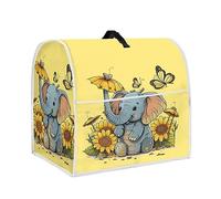 Upetstory Sunflower Elephant Kitchen Mixer Cover for 4.5-5 Litre Mixer, Fits All Models of Tilt and Lift Bowl Head, Mixers, Coffee Maker