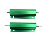 UPEYXDQR 2Pcs Wirewound Resistor 100W Watt 0.5 Ohm Aluminum Shell Chassis Mounted Resistors