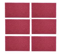 UPEYXDQR 3M Scotch Brite 7447 Very Fine Grade General Purpose Sanding Hand Pads 6Pcs 225 x 150mm/6" x 9" Red
