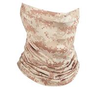UPF 50+ Fishing Neck Gaiter - UV Face Mask Sun Protection (Digi Sand Camo)