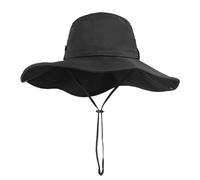 UPF 50 Unisex Sun Hats Wide Brim Bucket Hat Cowboy Hat Summer Hat UV Protection Safari Hat Packable Boonie Hats Fedora Trilby Hat Fishing Walking Hiking Hat with Adjustable Chin Strap for Men Women