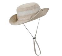 UPF50+ Kids Sun Hat Adjustable Chin Cord Wide Brim Lightweight Fisherman Hat for Outdoor Beach Camping Activities Beach for Boy Girl Beige