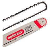 UPFOREST 14" Replacement Chainsaw Bar and Chainsaw Chain Combo,pitch: 3/8 "LP,.050" Gauge,52 drive links(AF14052BQ1L-91MOP)