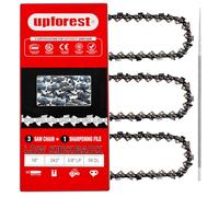 UPFOREST Chainsaw Chain 16 Inch 3/8" LP Pitch .043'' Gauge 56 Drive Links Low-kickback Fits EGO CS1600/CS1604,Dewalt DCCS670 and More, Oregon R56 (3 Chains) (90MOPX56)