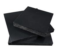 UpGBRF ABS Plastic Sheets Moldable ABS Plastic Board Black Suitable for Modelling, 10cm X 10cm,Thickness:1mm