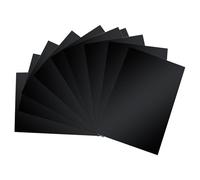 UpGBRF Polypropylene Sheet PP Board Rigid Plastic Board Lightweight PP Frosted Panel Black for Display Cover,Thickness 0.5Mm,150mm x 200mm