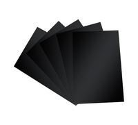 UpGBRF Polypropylene Sheet PP Board Rigid Plastic Board Lightweight PP Frosted Panel Black for Folders,Thickness 0.6Mm,210mm x 297mm