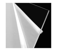 UpGBRF Transparent PVC Sheet Rigid PVC Board Solid Plastic Rigid Panel Polyvinyl Chloride Board for Billboard Decoration, Thickness 6Mm,150mm x 150mm