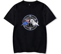 UPgentMMD Full Metal Alchemist T-Shirt Summer 100% Cotton Short Sleeve Casual T-Shirt Women Men Full Metal Fusion Cartoon T Shirt S Black L