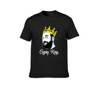 UPgentMMD Men's Round Neck T-Shirt Tyson Fury Gypsy King Professional Boxer Boxing Fan Carefully Designed, Every Design is just Right Black S