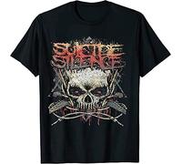 UPgentMMD Rare Vintage s%UIC%IDE SIL%enc%e Music Band,Unisex, Men, Women Tee,T-Shirt S Black S