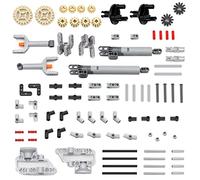 UpGLeuch Technic Spare Parts, 116PCS Pneumatic Kit and Suspension Pieces Comapatible with Major Technic Sets,Gears and Axles, Pneumatic Pump, Suspension, Pins, Connectors