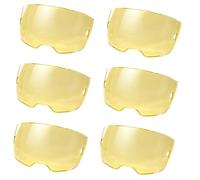 Upgrad 6 Pack 0700600881 Amber Front Cover Lens Compatible With Esab Sentinel A60 Welding Helmets, High Definition, Crystal Clear With No Distortion,Not For Use With Esab Sentinel A50 Welding Helmet.