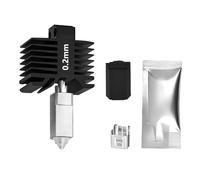 Upgrade 0.2mm Hardened Steel Hotend Kit for Bambu Lab X1C, P1 Series, 3D Printer 350℃ High Temperature All Metel Integerted Desige Hot End Nozzle Kit for P1S, P1P