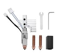 Upgrade 0.4MM Hotend Kit for Elegoo Centauri Carbon, Chromium Zirconium Copper Hardened Steel Nozzle Ceramic Heater Print Head Hot End with Extra 2PCS Nozzle for Centauri Carbon/Centauri 3D Printers