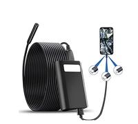 Upgrade 2.0MP HD Inspection Camera Scope Camera with 8 Light Semi-Rigid Snake Waterproof Pipeline Inspection (Color : 8.5mm Sing Lens) (14.5MM Auto Focus)