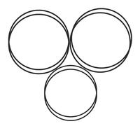 Upgrade 2 Door Belt CD Player Belts and 4 Drive Belts Compatible with Sony CD Player Model for CDP-CX455 CDP-CX450 CDP-CX400 CDP-CX355 CDP-CX350 CDP-CX335 CDP-CX300 and 421606101