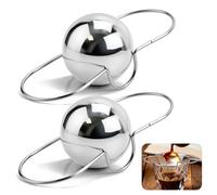 Upgrade 2 Pack Espresso Frozen Ball for Espresso Coffee, Stainless Steel Espresso Chilling Ball Espresso Cooler Espresso Machine Accessories
