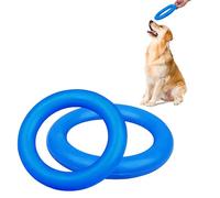 Upgrade 2 Pack Outdoor Dog Toy, Dog Ring Toy Training Ring Flying Discs Pet Chewers for Aggressive Small Medium Puppy Training Fetching Throwing Catching Interactive Play