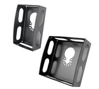 Upgrade 2 Pcs Square Slot Cutter Compatible for Dewalt 20V & Milwukee M18 Oscillating Multi-Tool to Cut-in Single Gang Wall Boxes,Outlet Cutter for Drywall,Efficient Carving Tool,Black